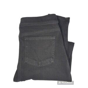 Spanx Jean-ish High Rise Ankle Leggings Pull On Black Womens Size M Stain**